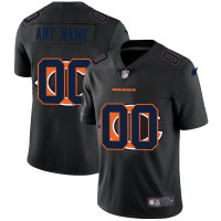 Chicago Bears Custom Men's Nike Team Logo Dual Overlap Limited NFL Jersey Black