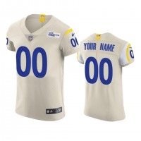 Los Angeles Rams Custom Men's Nike Vapor Elite Player NFL Jersey - Bone