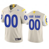 Los Angeles Rams Custom Men's Nike Vapor Limited NFL Jersey - Bone