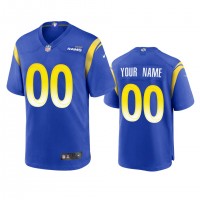 Los Angeles Rams Custom Men's Nike Game NFL Jersey - Royal
