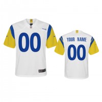 Los Angeles Rams Custom Youth Nike Alternate Game NFL Jersey - White