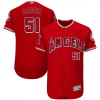 Los Angeles Angels of Anaheim #51 Jaime Barria Red Flexbase Authentic Collection Stitched MLB Jersey