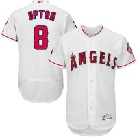 Los Angeles Angels of Anaheim #8 Justin Upton White Flexbase Authentic Collection Stitched MLB Jersey