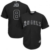 Los Angeles Los Angeles Angels #8 Justin Upton Majestic 2019 Players' Weekend Cool Base Player Jersey Black