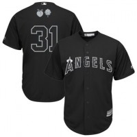 Los Angeles Los Angeles Angels #31 Ty Buttery Majestic 2019 Players' Weekend Cool Base Player Jersey Black