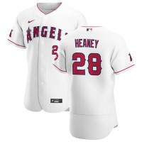 Los Angeles Los Angeles Angels #28 Andrew Heaney Men's Nike White Home 2020 Authentic Player MLB Jersey