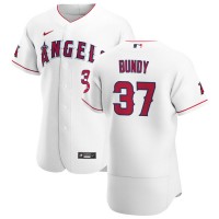 Los Angeles Los Angeles Angels #37 Dylan Bundy Men's Nike White Home 2020 Authentic Player MLB Jersey