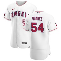 Los Angeles Los Angeles Angels #54 Jose Suarez Men's Nike White Home 2020 Authentic Player MLB Jersey