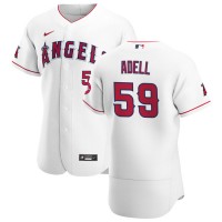 Los Angeles Los Angeles Angels #59 Jo Adell Men's Nike White Home 2020 Authentic Player MLB Jersey