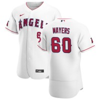 Los Angeles Los Angeles Angels #60 Mike Mayers Men's Nike White Home 2020 Authentic Player MLB Jersey