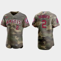 Los Angeles Los Angeles Angels #2 Luis Rengifo Men's Nike 2021 Armed Forces Day Authentic MLB Jersey -Camo