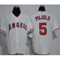 Los Angeles Angels of Anaheim #5 Albert Pujols White New Cool Base Stitched MLB Jersey
