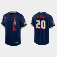 Los Angeles Los Angeles Angels #20 Jared Walsh 2021 Mlb All Star Game Fan's Version Navy Jersey