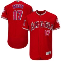 Los Angeles Angels of Anaheim #17 Shohei Ohtani Red Flexbase Authentic Collection Stitched MLB Jersey