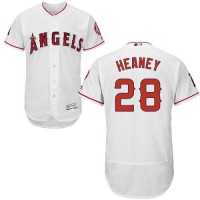 Los Angeles Angels of Anaheim #28 Andrew Heaney White Flexbase Authentic Collection Stitched MLB Jersey