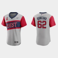 Los Angeles Los Angeles Angels #62 Jose Quintana Men's Nike Gray 2021 Little League Classic Authentic MLB Jersey