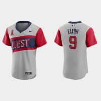 Los Angeles Los Angeles Angels #9 Adam Eaton Men's Nike Gray 2021 Little League Classic Authentic MLB Jersey