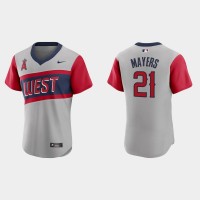 Los Angeles Los Angeles Angels #21 Mike Mayers Men's Nike Gray 2021 Little League Classic Authentic MLB Jersey