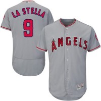Los Angeles Angels of Anaheim #9 Tommy La Stella Grey Flexbase Authentic Collection Stitched MLB Jersey