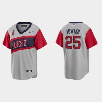 Los Angeles Los Angeles Angels #25 Dexter Fowler Men's Nike Gray 2021 Little League Classic Game MLB Jersey