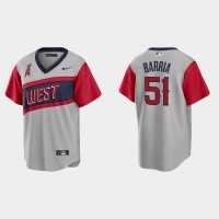 Los Angeles Los Angeles Angels #51 Jaime Barria Men's Nike Gray 2021 Little League Classic Game MLB Jersey