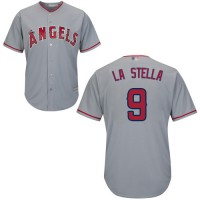 Los Angeles Angels of Anaheim #9 Tommy La Stella Grey New Cool Base Stitched MLB Jersey