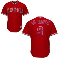 Los Angeles Angels of Anaheim #9 Tommy La Stella Red New Cool Base Stitched MLB Jersey