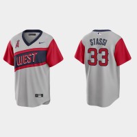 Los Angeles Los Angeles Angels #33 Max Stassi Men's Nike Gray 2021 Little League Classic Game MLB Jersey