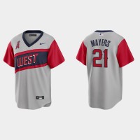 Los Angeles Los Angeles Angels #21 Mike Mayers Men's Nike Gray 2021 Little League Classic Game MLB Jersey