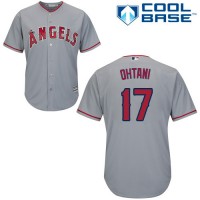 Los Angeles Angels of Anaheim #17 Shohei Ohtani Grey New Cool Base Stitched MLB Jersey