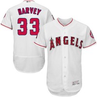 Los Angeles Angels of Anaheim #33 Matt Harvey White Flexbase Authentic Collection Stitched MLB Jersey