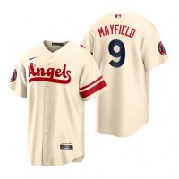 Los Angeles Los Angeles Angels #9 Jack Mayfield Cream Men's MLB Nike 2022 City Connect Game Jersey
