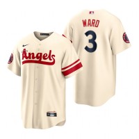 Los Angeles Los Angeles Angels #3 Taylor Ward Cream Men's MLB Nike 2022 City Connect Game Jersey