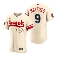 Los Angeles Los Angeles Angels #9 Jack Mayfield Cream Men's MLB Nike Authentic 2022 City Connect Jersey