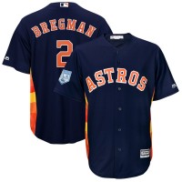 Houston Astros #2 Alex Bregman Navy Blue 2019 Spring Training Cool Base Stitched MLB Jersey