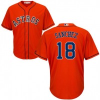 Houston Astros #18 Aaron Sanchez Orange New Cool Base Stitched MLB Jersey