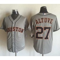 Houston Astros #27 Jose Altuve Grey New Cool Base Stitched MLB Jersey