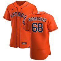 Houston Houston Astros #68 Nivaldo Rodriguez Men's Nike Orange Alternate 2020 Authentic Team MLB Jersey