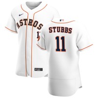 Houston Houston Astros #11 Garrett Stubbs Men's Nike White Home 2020 Authentic Player MLB Jersey
