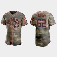 Houston Houston Astros #62 Blake Taylor Men's Nike 2021 Armed Forces Day Authentic MLB Jersey -Camo