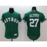Houston Astros #27 Jose Altuve Green Celtic Flexbase Authentic Collection Stitched MLB Jersey