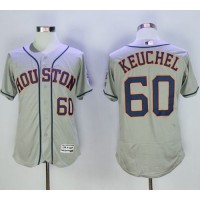 Houston Astros #60 Dallas Keuchel Grey Flexbase Authentic Collection Stitched MLB Jersey
