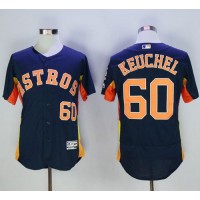 Houston Astros #60 Dallas Keuchel Navy Blue Flexbase Authentic Collection Stitched MLB Jersey