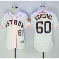 Houston Astros #60 Dallas Keuchel White Flexbase Authentic Collection Stitched MLB Jersey