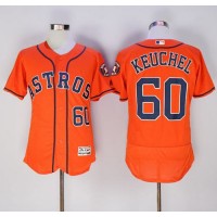 Houston Astros #60 Dallas Keuchel Orange Flexbase Authentic Collection Stitched MLB Jersey