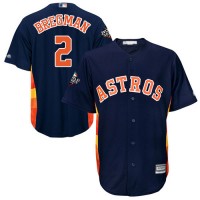 Houston Astros #2 Alex Bregman Navy Blue New Cool Base 2019 World Series Bound Stitched MLB Jersey