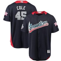 Houston Astros #45 Gerrit Cole Navy Blue 2018 All-Star American League Stitched MLB Jersey