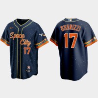 Houston Houston Astros #17 Jake Odorizzi Navy Men's Nike 2021 City Connect Replica MLB Jersey