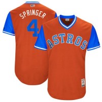 Houston Astros #4 George Springer Orange 