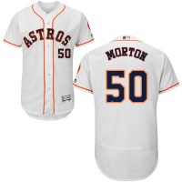 Houston Astros #50 Charlie Morton White Flexbase Authentic Collection Stitched MLB Jersey